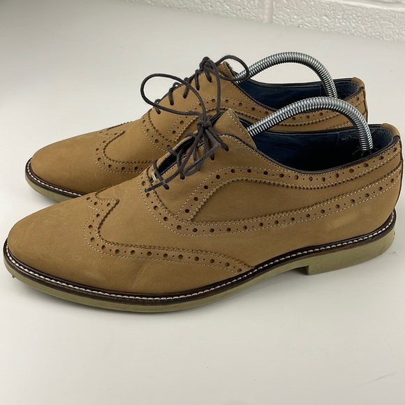 Gordon Rush Other - Gordon Rush | Leather Tan Lace Up Wingtip Oxford Academia Formal Shoes 10.5